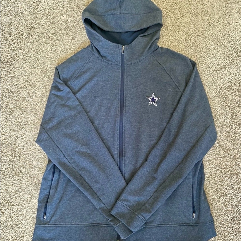 Men’s Lululemon blue NFL Dallas Cowboys full zip hoodie size: XXXL (3XL) RARE!